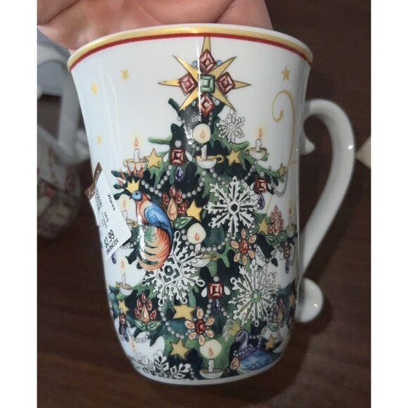 Williams Sonoma Christmas Tree Mug NEW 1 Of 2 Mugs Holiday Xmas Large - Picture 2 of 8